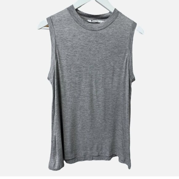 T Alexander Wang Gray Viscose Sleeveless Tank Top Women's size M - Picture 1 of 5